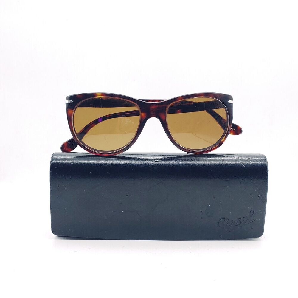 PERSOL Italy Brown Tortoiseshell 3097-S 1017/33 Sunglasses with Case FRAMES ONLY